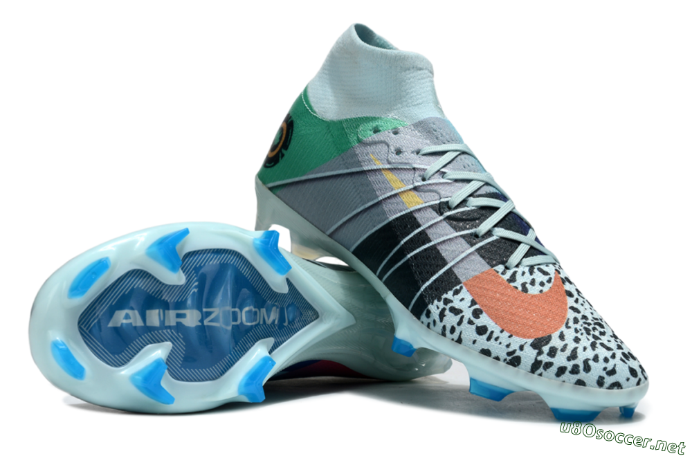 Unisex Nike Air Zoom Mercurial Superfly 10 Elite FG Football Boots - Blue/Red/Black 1