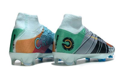 Unisex Nike Air Zoom Mercurial Superfly 10 Elite FG Football Boots - Blue/Red/Black