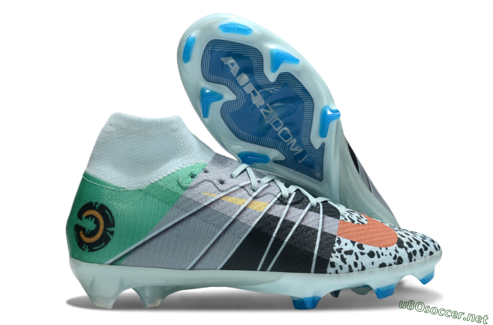 Unisex Nike Air Zoom Mercurial Superfly 10 Elite FG Football Boots - Blue/Red/Black 2