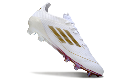 Men's Adidas F50 Pro FG Football Boots - White/Red/Gold