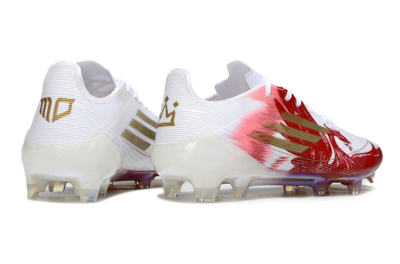 Men's Adidas F50 Pro FG Football Boots - White/Red/Gold