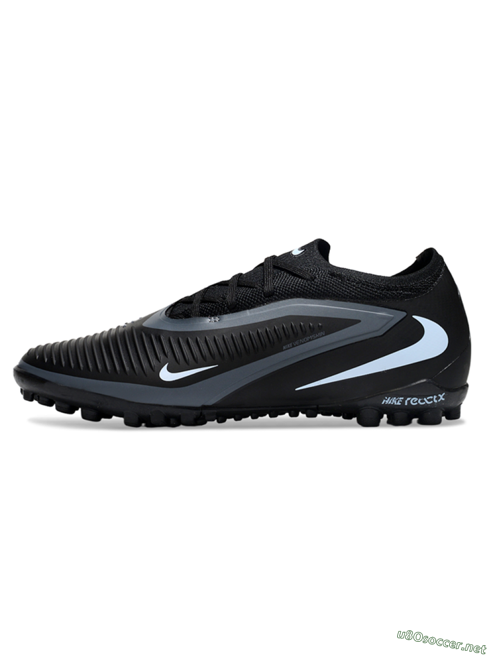 Unisex Nike Phantom 6 Low Elite TF Football Shoes - Black/Jade 0