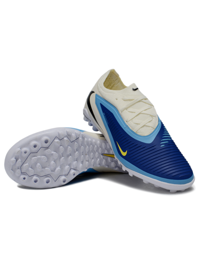 Unisex Nike Phantom 6 Low Elite TF Football Shoes - Blue/White/Black