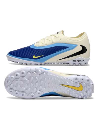 Unisex Nike Phantom 6 Low Elite TF Football Shoes - Blue/White/Black