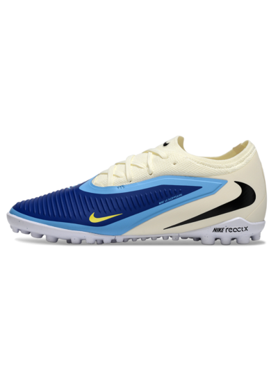 Unisex Nike Phantom 6 Low Elite TF Football Shoes - Blue/White/Black