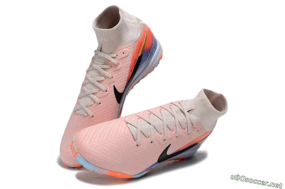 Unisex Nike Air Zoom Mercurial Superfly 10 Elite TF Football Shoes - Pink/Red/Blue 3