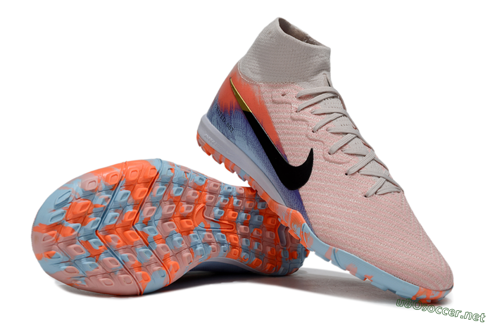Unisex Nike Air Zoom Mercurial Superfly 10 Elite TF Football Shoes - Pink/Red/Blue 1