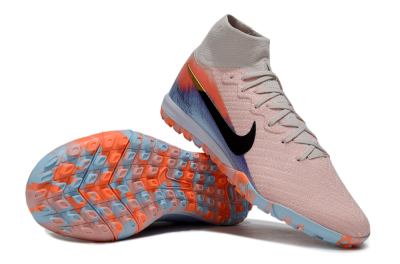 Unisex Nike Air Zoom Mercurial Superfly 10 Elite TF Football Shoes - Pink/Red/Blue