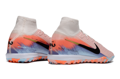 Unisex Nike Air Zoom Mercurial Superfly 10 Elite TF Football Shoes - Pink/Red/Blue