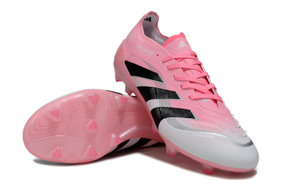 Unisex Adidas Predator 25 Elite FG Football Boots - Pink/White/Black