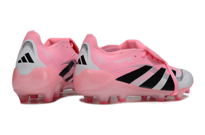Unisex Adidas Predator 25 Foldover Tongue FG Football Boots - Pink/White/Black