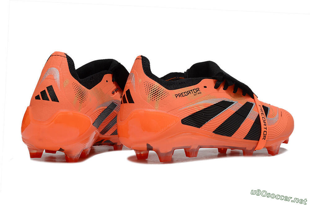 Unisex Adidas Predator 25 Foldover Tongue FG Football Boots - Red/Black/White 6