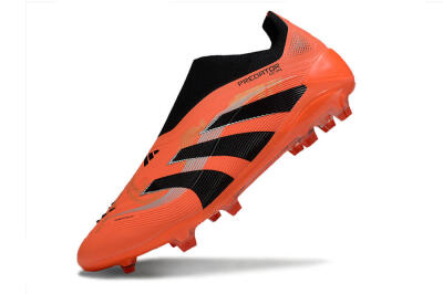 Unisex Adidas Predator 25 Elite Laceless FG Football Boots - Red/Black/White