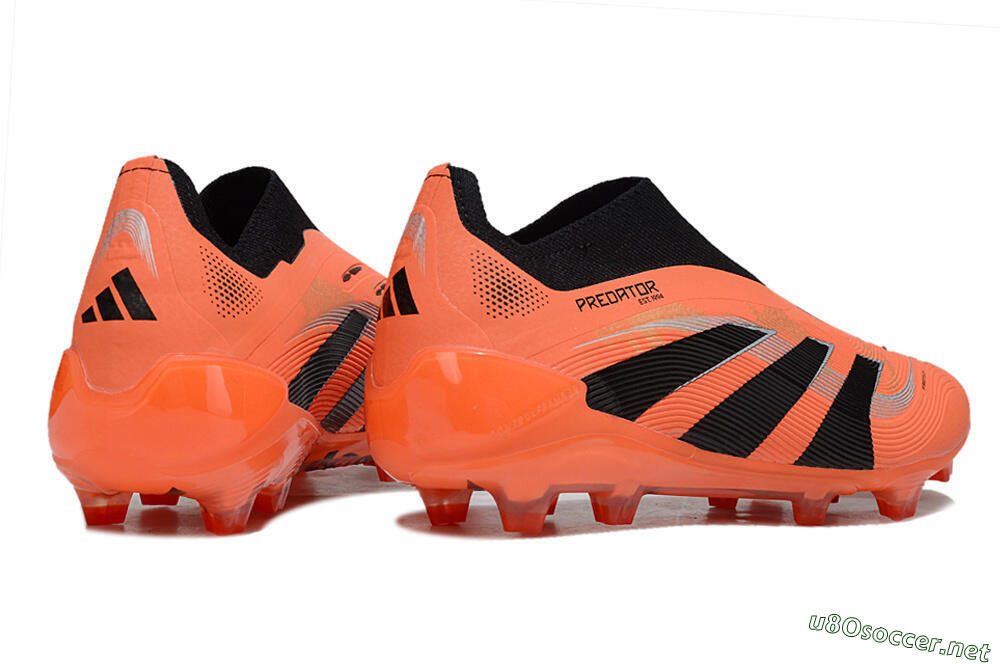 Unisex Adidas Predator 25 Elite Laceless FG Football Boots - Red/Black/White 6