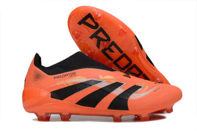 Unisex Adidas Predator 25 Elite Laceless FG Football Boots - Red/Black/White
