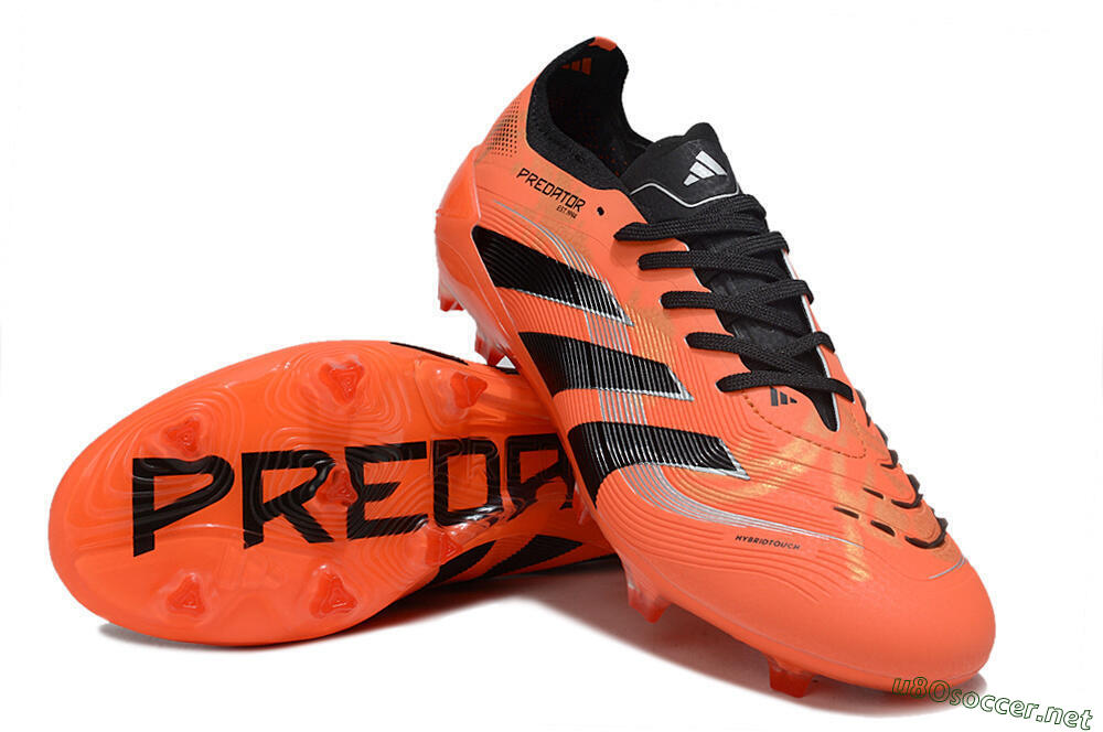 Unisex Adidas Predator 25 Elite FG Football Boots - Red/Black/White 3