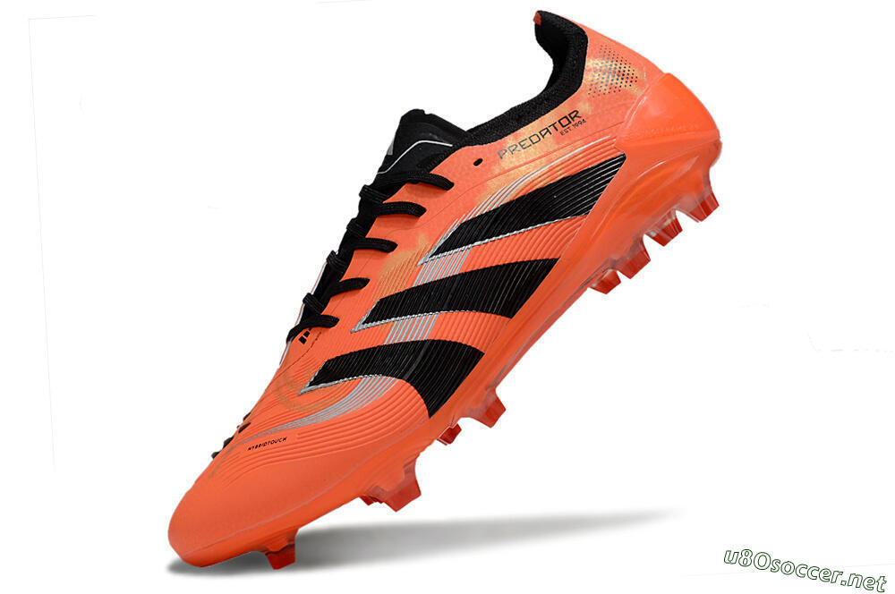 Unisex Adidas Predator 25 Elite FG Football Boots - Red/Black/White 5
