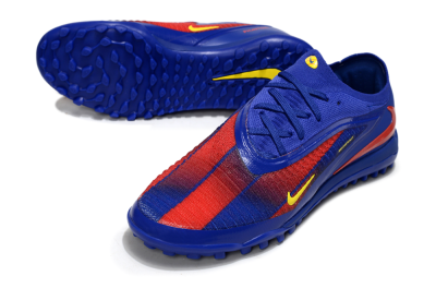 Men's Nike Phantom 6 Low Elite TF Football Shoes - Blue/Red/Yellow