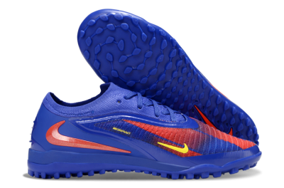 Men's Nike Phantom 6 Low Elite TF Football Shoes - Blue/Red/Yellow