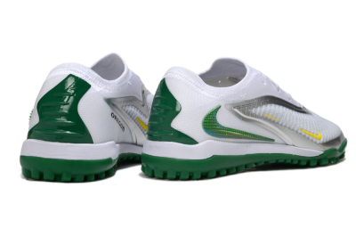 Men's Nike Phantom 6 Low Elite TF Football Shoes - White/Silver/Yellow