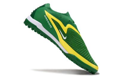 Men's Nike Phantom 6 Low Elite TF Football Shoes - Green/Yellow/White
