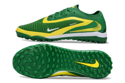 Men's Nike Phantom 6 Low Elite TF Football Shoes - Green/Yellow/White