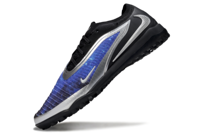 Men's Nike Phantom 6 Low Elite TF Football Shoes - Blue/Silver/Black