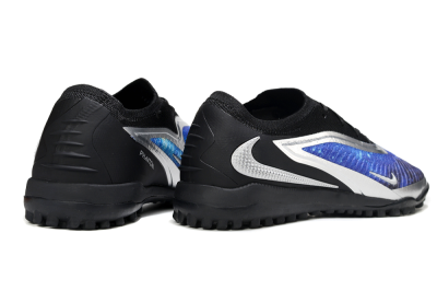 Men's Nike Phantom 6 Low Elite TF Football Shoes - Blue/Silver/Black