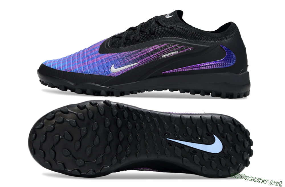Men's Nike Phantom 6 Low Elite TF Football Shoes - Blue/Purple/Black 1