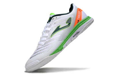 Men's Joma Top Flex IC Football Shoes - White/Yellow/Red