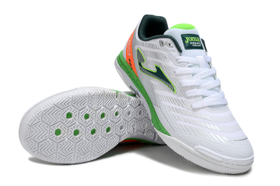 Men's Joma Top Flex IC Football Shoes - White/Yellow/Red