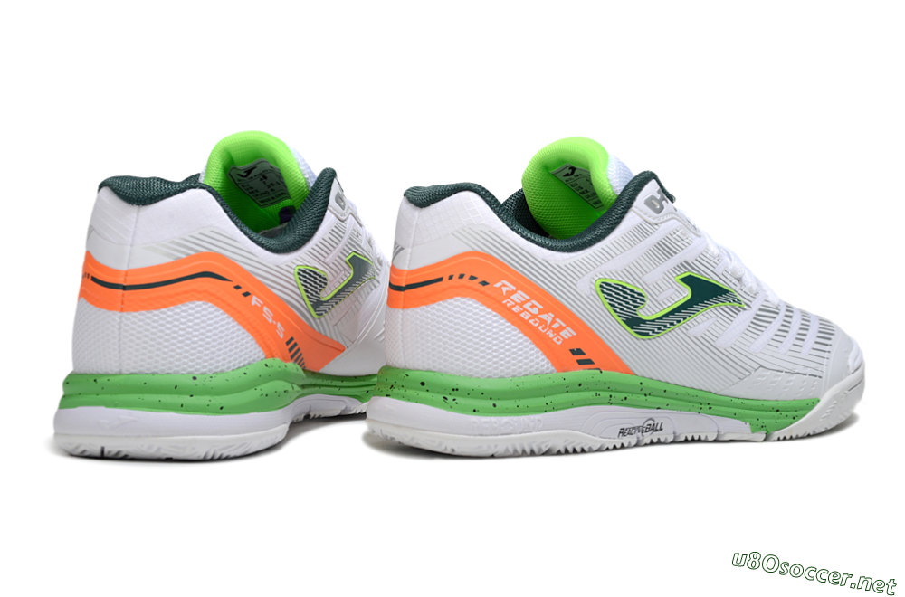 Men's Joma Top Flex IC Football Shoes - White/Yellow/Red 6