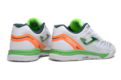 Men's Joma Top Flex IC Football Shoes - White/Yellow/Red