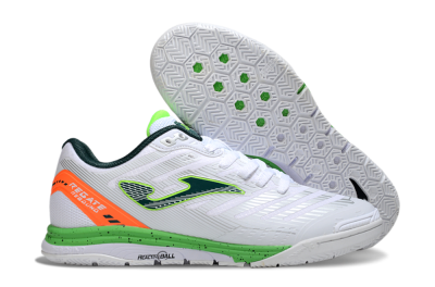 Men's Joma Top Flex IC Football Shoes - White/Yellow/Red