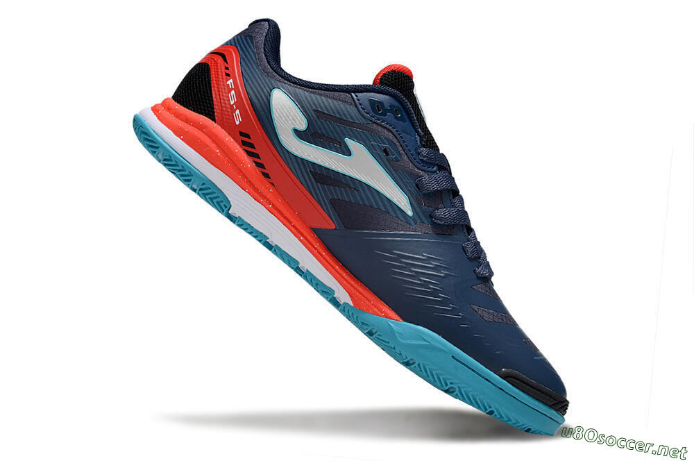 Men's Joma Top Flex IC Football Shoes - Blue/Silver/Red 4