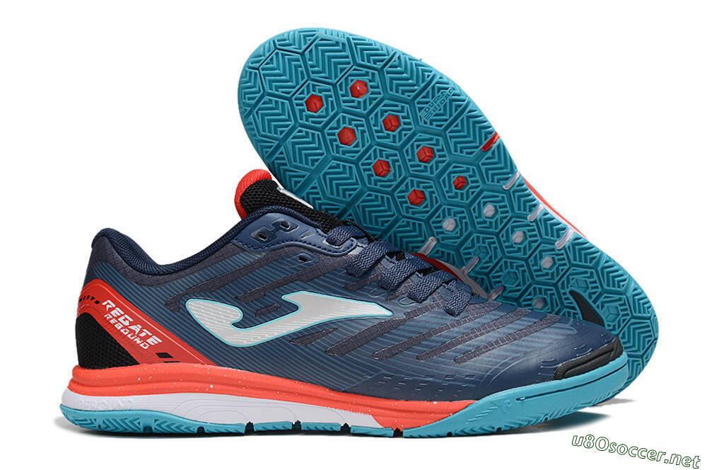 Men's Joma Top Flex IC Football Shoes - Blue/Silver/Red 2