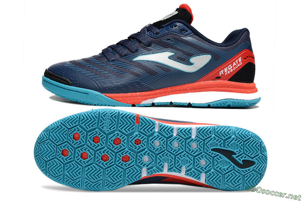 Men's Joma Top Flex IC Football Shoes - Blue/Silver/Red 1