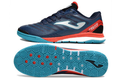 Men's Joma Top Flex IC Football Shoes - Blue/Silver/Red