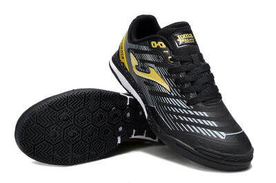 Men's Joma Top Flex IC Football Shoes - Black/Gold/White