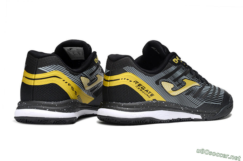 Men's Joma Top Flex IC Football Shoes - Black/Gold/White 6