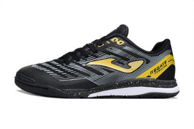 Men's Joma Top Flex IC Football Shoes - Black/Gold/White