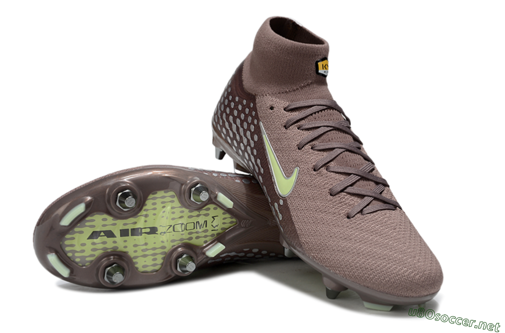 Men's Nike Air Zoom Mercurial Superfly 10 Elite SG Football Boots - Brown/Yellow/White 3