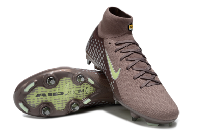 Men's Nike Air Zoom Mercurial Superfly 10 Elite SG Football Boots - Brown/Yellow/White