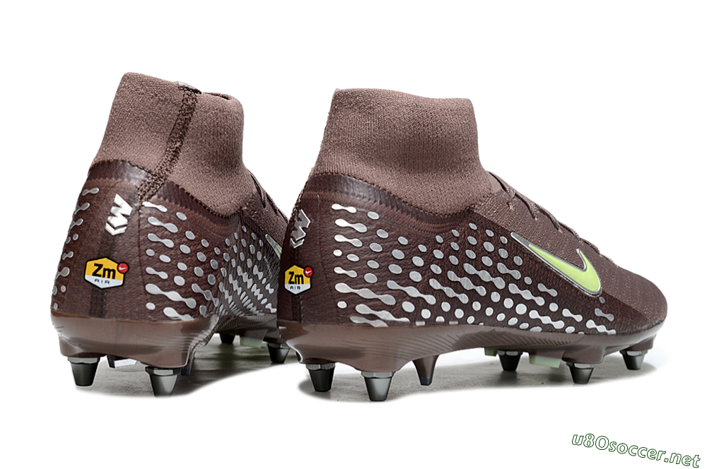 Men's Nike Air Zoom Mercurial Superfly 10 Elite SG Football Boots - Brown/Yellow/White 6
