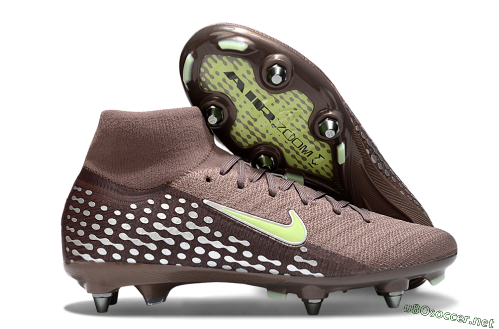 Men's Nike Air Zoom Mercurial Superfly 10 Elite SG Football Boots - Brown/Yellow/White 2