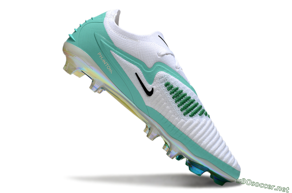 Unisex Nike Phantom 6 Low Elite FG Football Boots - White/Jade/Black 4