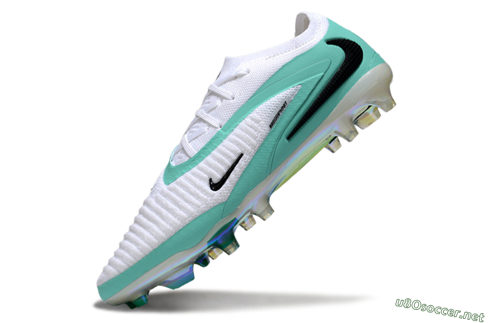 Unisex Nike Phantom 6 Low Elite FG Football Boots - White/Jade/Black 5