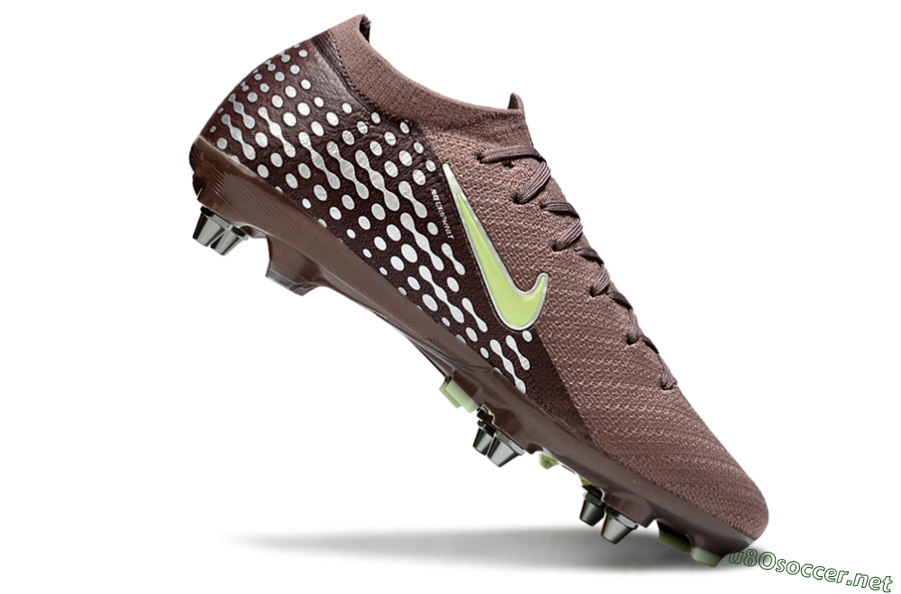Men's Nike Air Zoom Mercurial Vapor 16 Elite SG Football Boots - Brown/Yellow/White 4