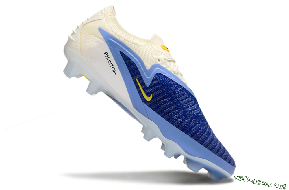 Unisex Nike Phantom 6 Low Elite FG Football Boots - Blue/White/Black 4