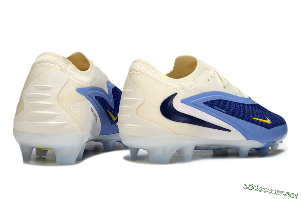Unisex Nike Phantom 6 Low Elite FG Football Boots - Blue/White/Black 6